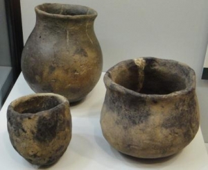 Anglo Saxon cemetery bowls for cremated bones, 550-650 AD - Image courtesy of the Potteries Museum and Art Gallery, Stoke-on-Trent